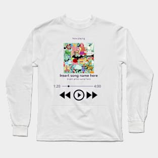 insert song, song playing design Long Sleeve T-Shirt